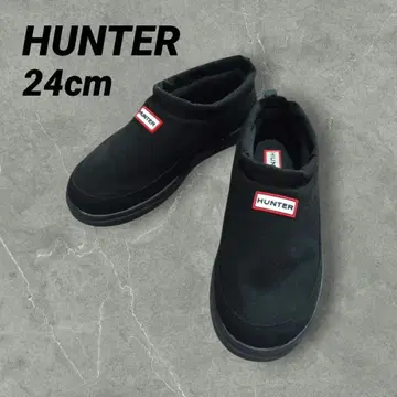 HUNTER (헌터) 인/아웃 비건 스웨이드 슬리퍼 슬립온