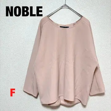 [ 새상품급 ] NOBLE 노블 백 크로스 턱 블라우스 핑크 베이지 F