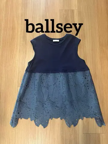 Ballsey 슬리브리스 리프 무늬 레이스 절개 TOMORROWLAND