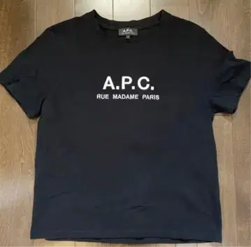 A.P.C. RUE MADAME PARIS 블랙 티셔츠