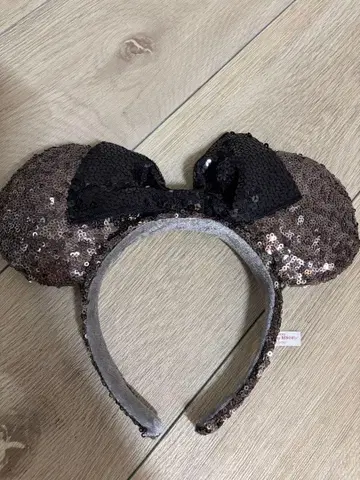 Disney Resort 미니 머리띠 스팽글 블랙