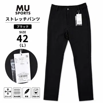 새상품 MU SPORTS 스트레치 팬츠 42(L) 블랙 골프