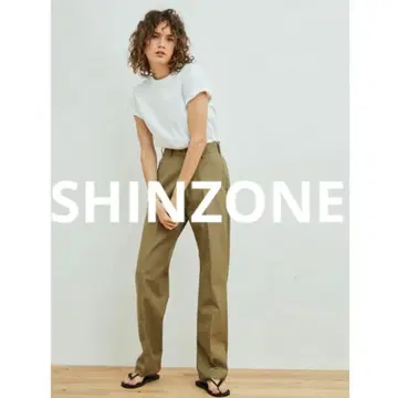 신존 SHINZONE 하이웨스트 치노 팬츠 새상품급