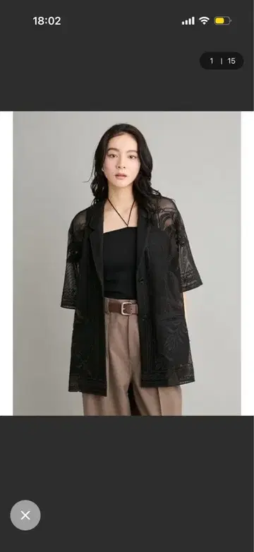 자수 라이트 자켓 미라 오웬 Mila Owen