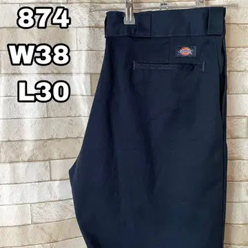 디키즈 874 워크 팬츠 자수 네이비 38 x 30