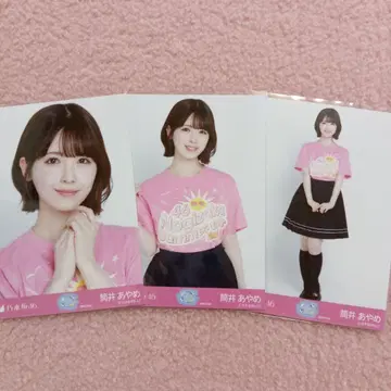 노기자카46 브로마이드 츠츠이 아야메 가나가와현 ver. T셔츠 3종 컴프 새상품급
