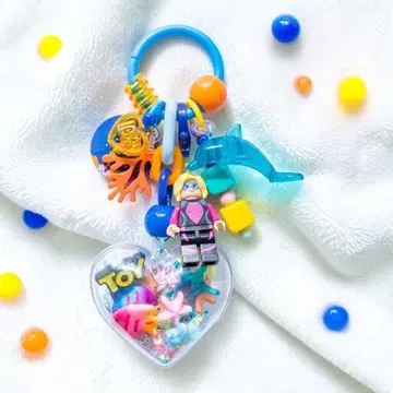 [ 90 ] 바다와 다이빙 걸 toy 주렁주렁 키링 백참