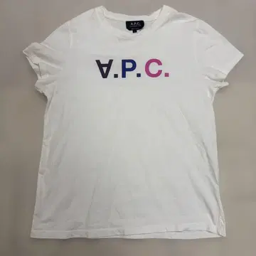 A.P.C. 로고 티셔츠 화이트