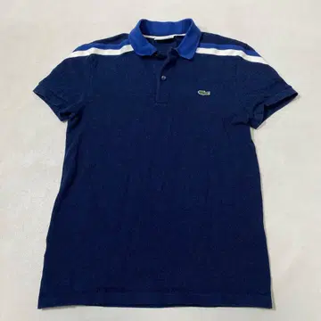 LACOSTE 남성용 프랑스제 멜란지 사슴 가공 피케 셔츠