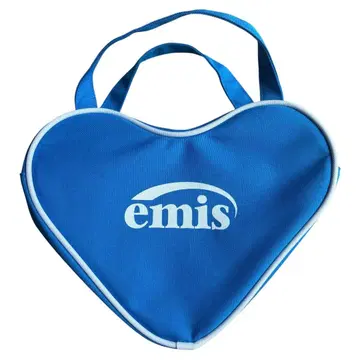 [ 미사용 새상품 ] emis HEART TOTE BAG 하트형 블루 한국 인기