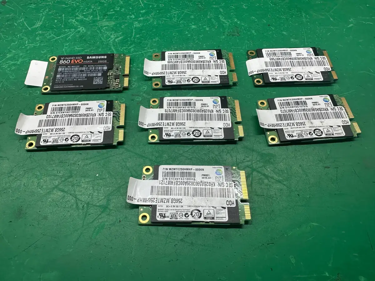 삼성 m-SATA 256GB 7EA / 테스트완료 / 수량OR일괄