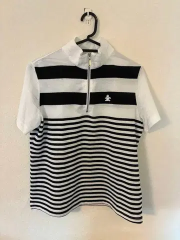 즉시 구매 Munsingwear 여성용 골프웨어 하프 지퍼 셔츠 L 사이즈