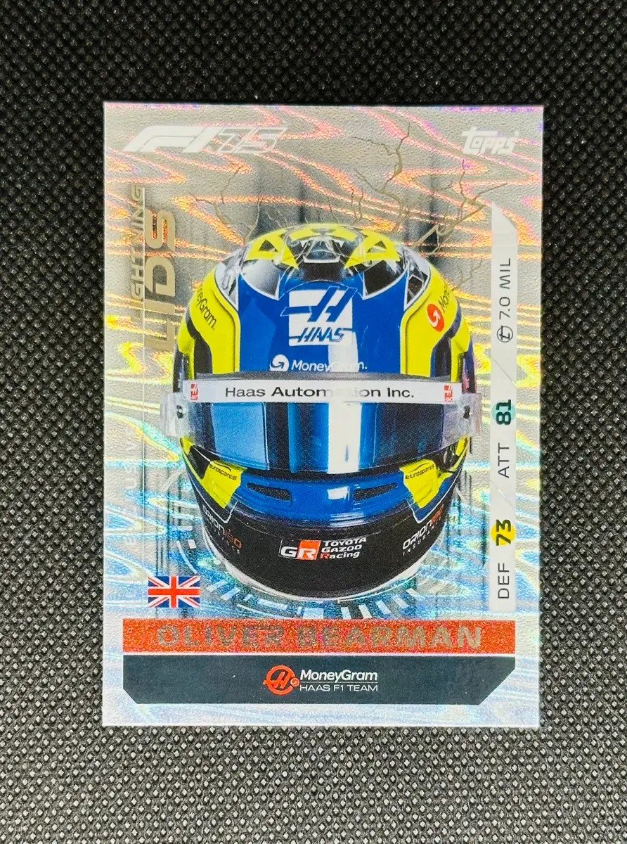 2025 탑스 터보 어택 F1 올리버 베어만 헬멧 카드