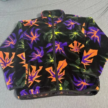 HUF 플리스 자켓 올 패턴 M 사이즈