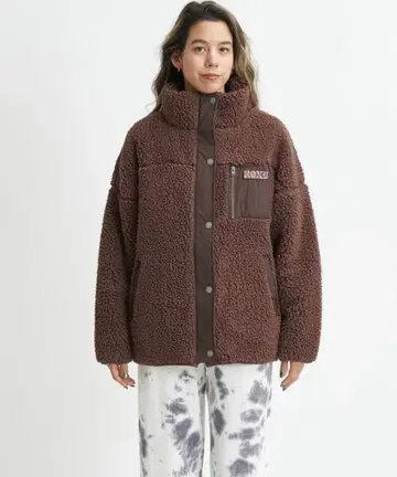 ROXY 보아 자켓 브라운