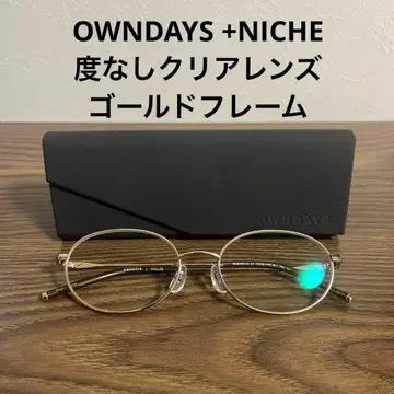 [ 도수 없음 클리어 ] OWNDAYS +NICHE 골드 오벌