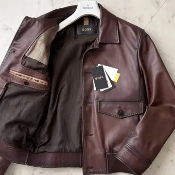 새상품급 정가 269,500 최고봉 BOSS Camel 가죽 자켓 A1