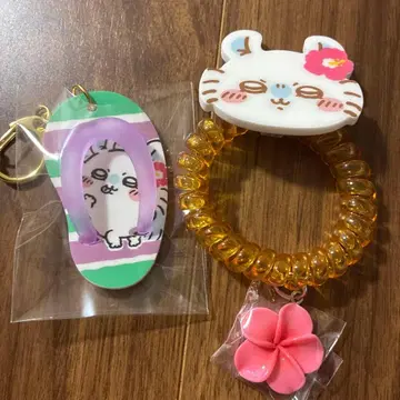 치이카와 (먼작귀) 시사 기념품 가게 코일 머리끈, 비치 샌들 키링