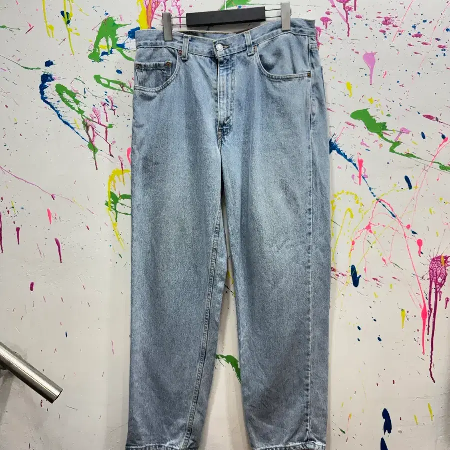 00s 리바이스 릴랙스드핏 505 데님 팬츠 연청 W34 L30