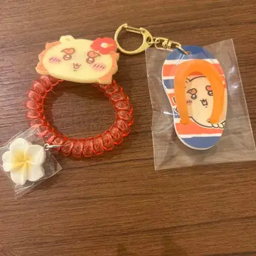 치이카와(먼작귀) 시사 기념품 가게 코일 머리끈, 비치 샌들 키링