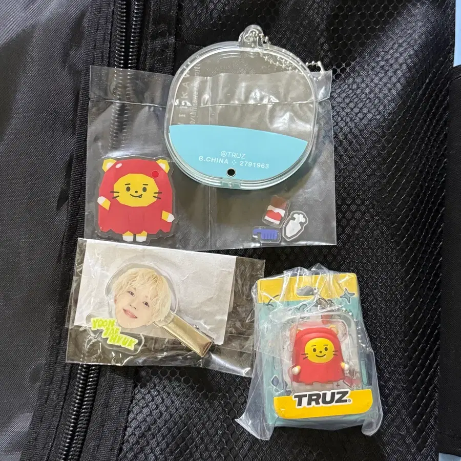 트레저 트루즈 가챠 키링 피규어 메지루시 머리핀 헤어핀 윤재혁 라우