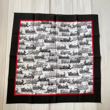 NOS 80s 기차 빈티지 반다나 vintage USA