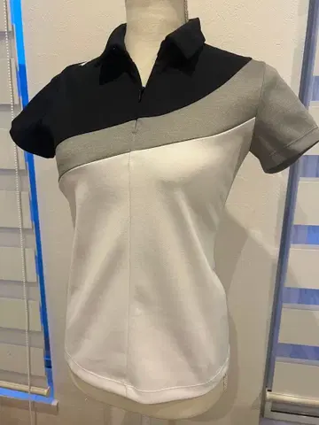 DESCENTE 여성용 골프웨어 반팔 피케 셔츠 S 사이즈