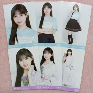 노기자카46 브로마이드 카와사키 벚꽃 홋카이도T셔츠 홋카이도ver. 코디 6종 컴프