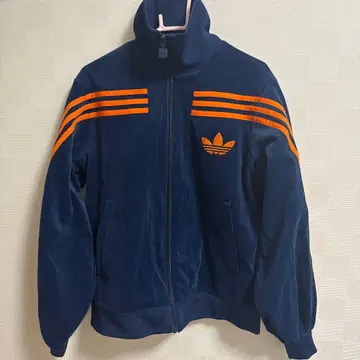 adidas 트랙 자켓 네이비 오렌지