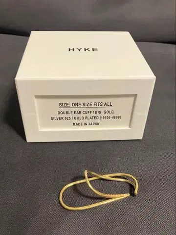 HYKE/더블 이어 커프 (빅, 골드)