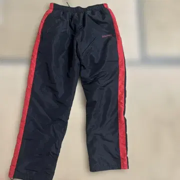 SPALDING 남성용 윈드 팬츠 블랙 레드 M 사이즈