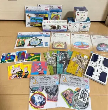 제일복권 죠죠의 기묘한 모험 H, I, J, L상 + 쿠라스시 스티커