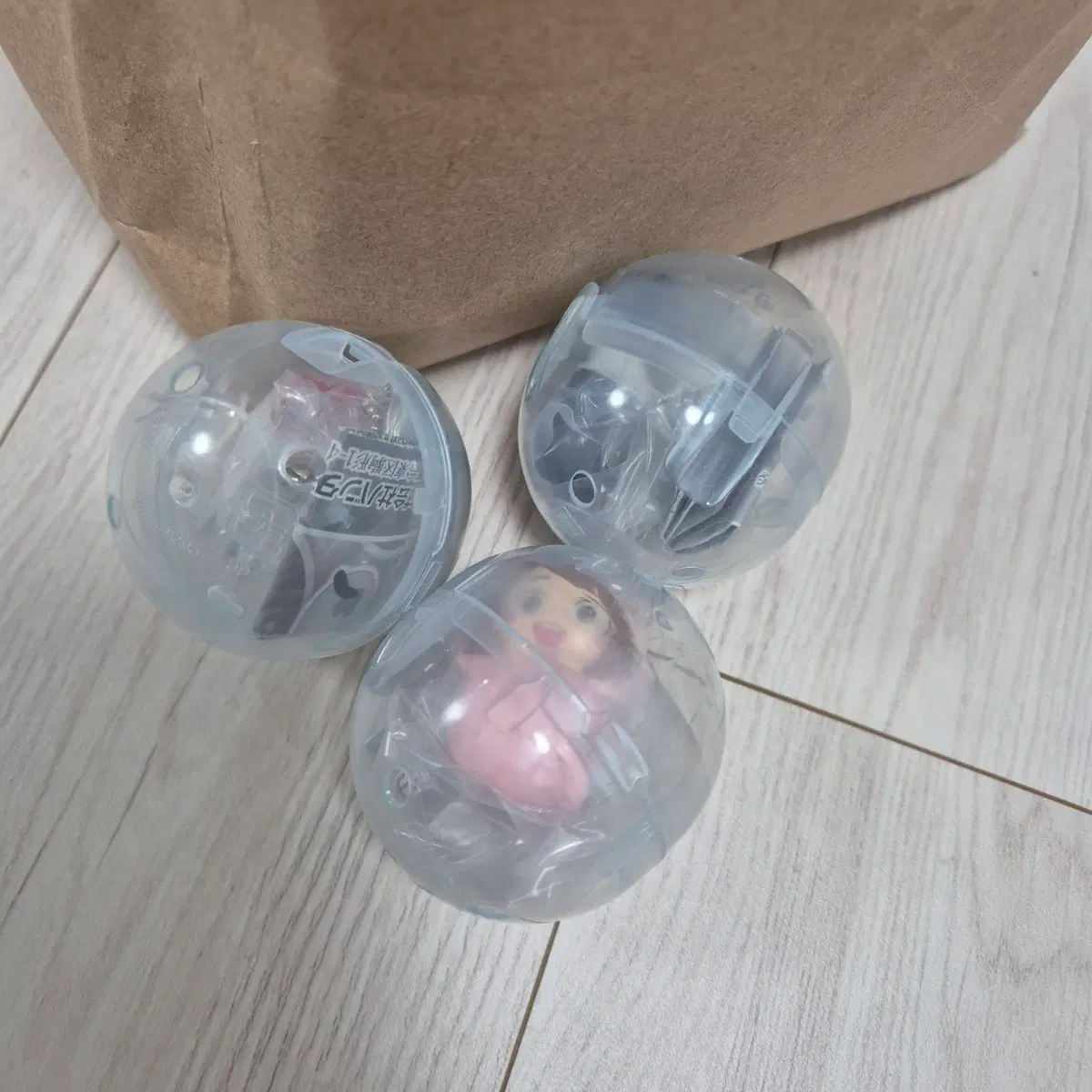 나히아 포대기 캡슐 토이 피규어 3개 세트