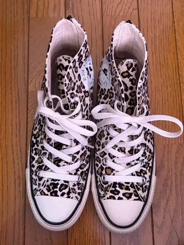 Converse All Star 레오파드 지퍼 하이컷