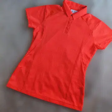 DESCENTE 여성용 골프웨어 피케 셔츠 오렌지 L 사이즈