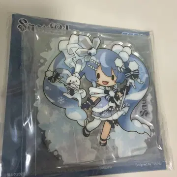 유키 미쿠 2025 후와푸치 흔들리는 아크릴 스탠드 SNOW MIKU 2025