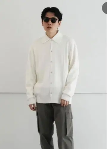 KAIKO BOX KNIT SHIRTS 화이트
