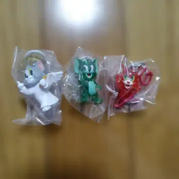 톰과 제리 천사와 악마 메지루시 가챠 마스코트 3종 세트