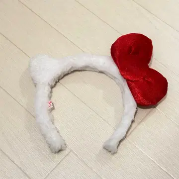 산리오 헬로키티 머리띠 빨간색 리본