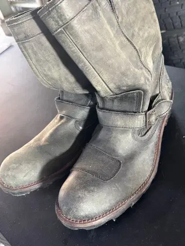 FRYE 엔지니어 부츠 빈티지 가공 가죽