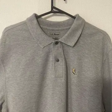 L.L.Bean 피케 셔츠 그레이 자수 포함 XL