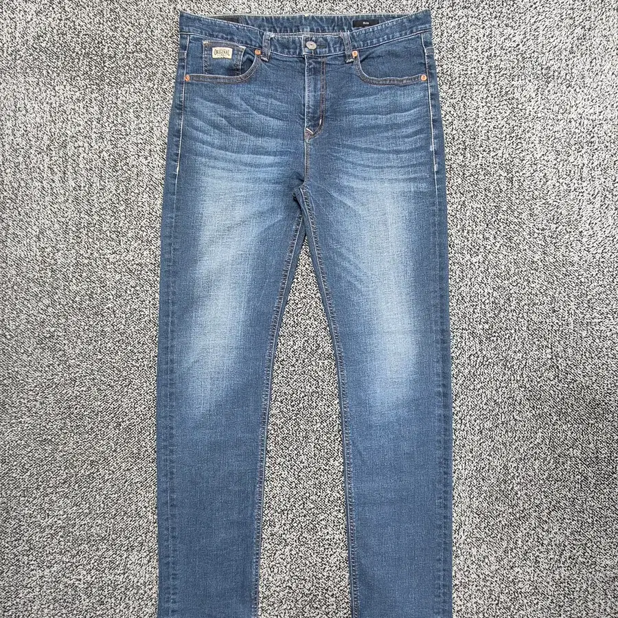 빈티지9. 에비수 EVISU 오리지널 슬림 핏 워싱 청바지 중청