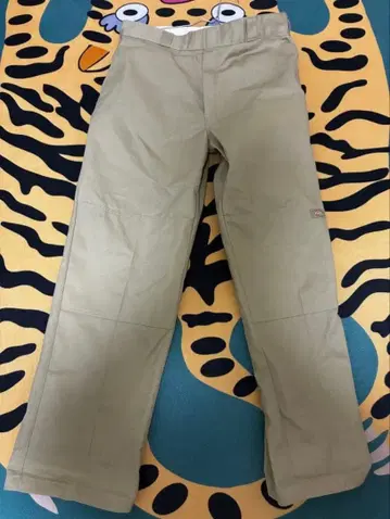 Dickies 루즈 핏 치노 팬츠 34x32 베이지