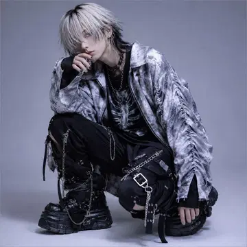 Gamchu 가무츄 쿠슈쿠슈유루바치 ZIP 체크 셔츠