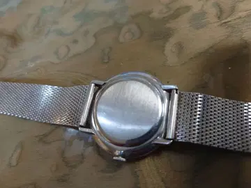 IWC 수동 와인딩 손목시계 메쉬 벨트 실버 다이얼
