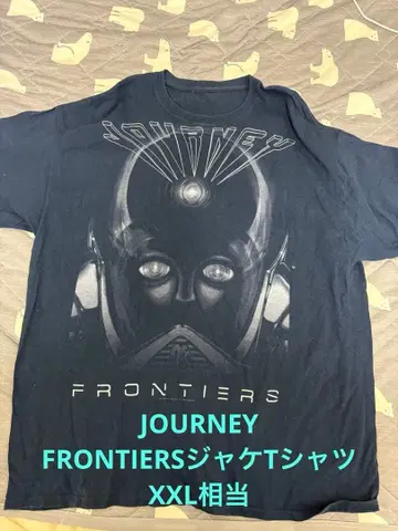 초레어! JOURNEY 저니 FRONTIERS BIG 프린트 T셔츠 네이비