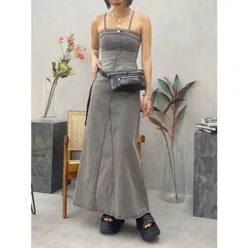 EVRIS 데님 살로펫 그레이 S 사이즈