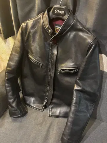 Schott 싱글 라이더 자켓 블랙