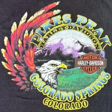 Harley-Davidson 티셔츠 백 프린트 Pikes Peak