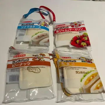 런치팩 진짜 같은 더블 파우치 4종류